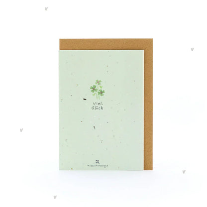 Grußkarte - Viel Glück!