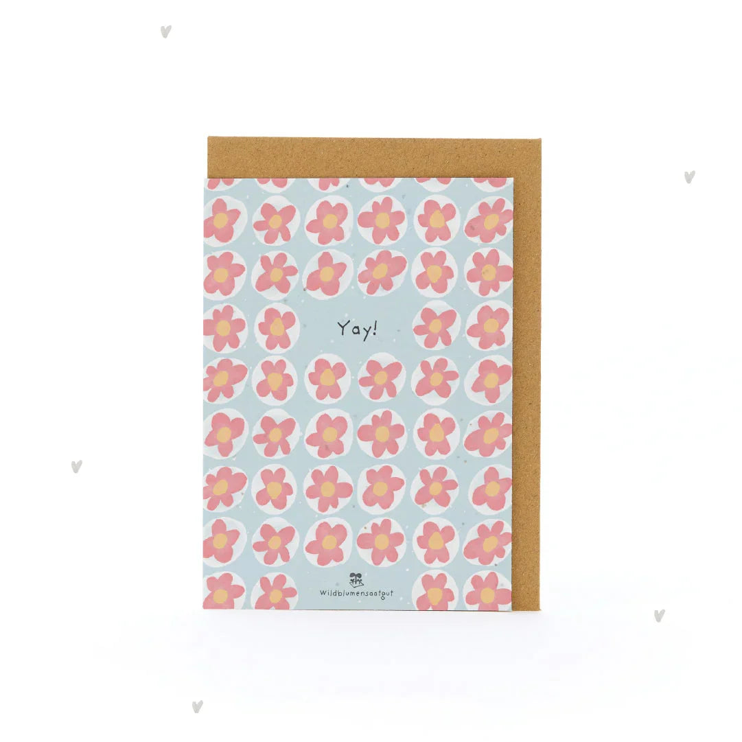 Grußkarte - Yay!