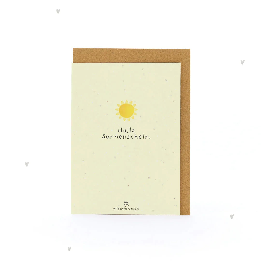 Grußkarte - Hallo Sonnenschein