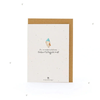 Grußkarte - Du wunderschönes Geburtstagskind