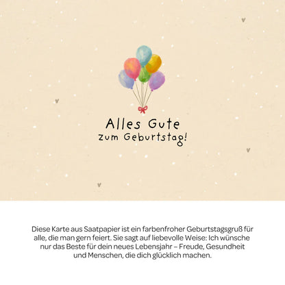 Grußkarte - Alles Gute zum Geburtstag