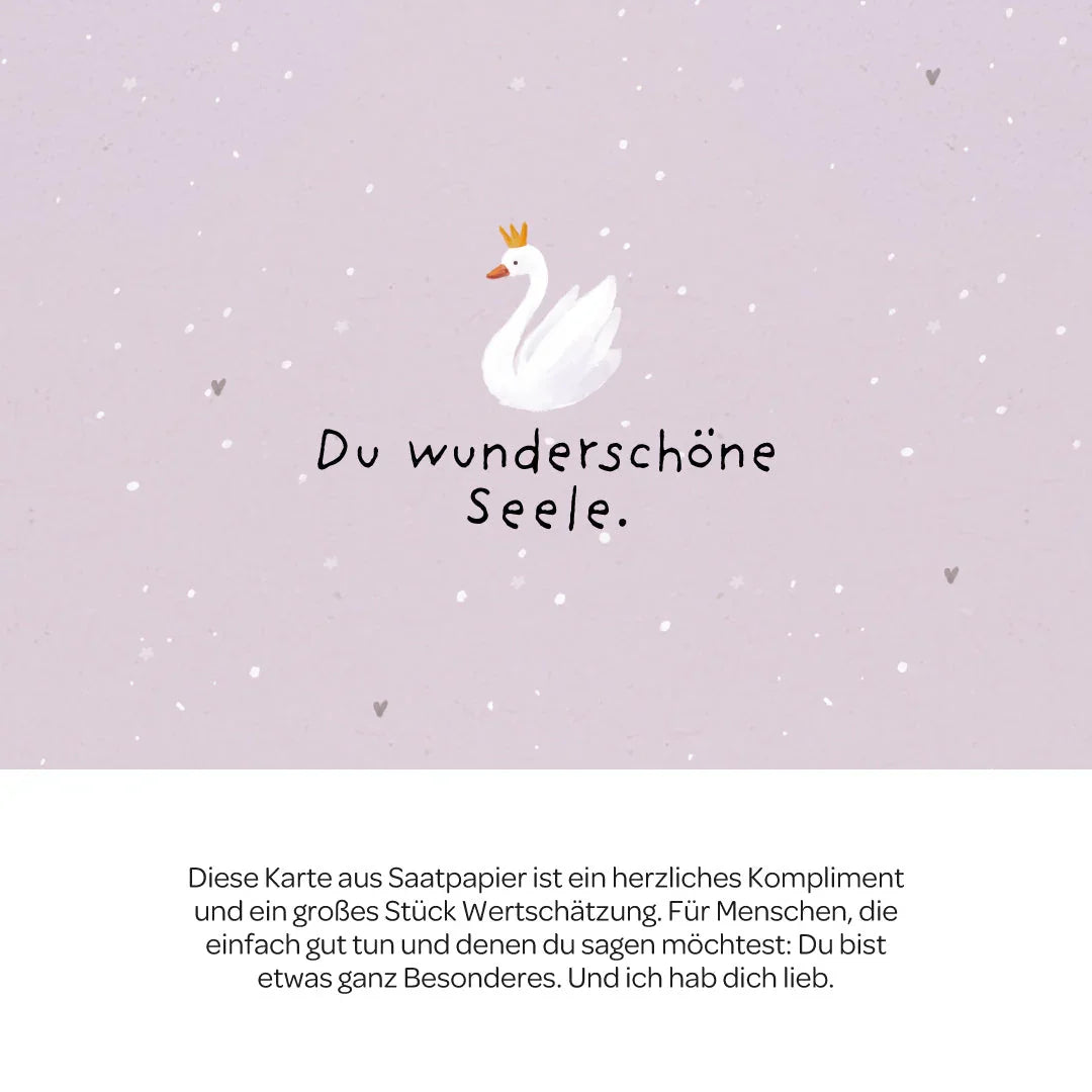 Grußkarte - Du wunderschöne Seele