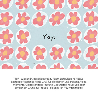 Grußkarte - Yay!