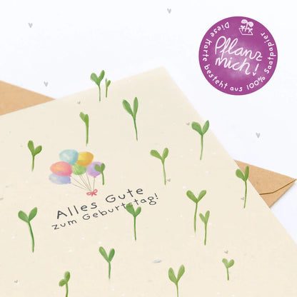 Grußkarte - Alles Gute zum Geburtstag