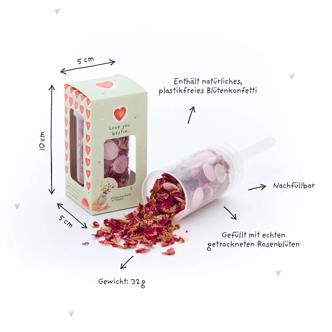 Blütenkonfetti - Love You Bestie