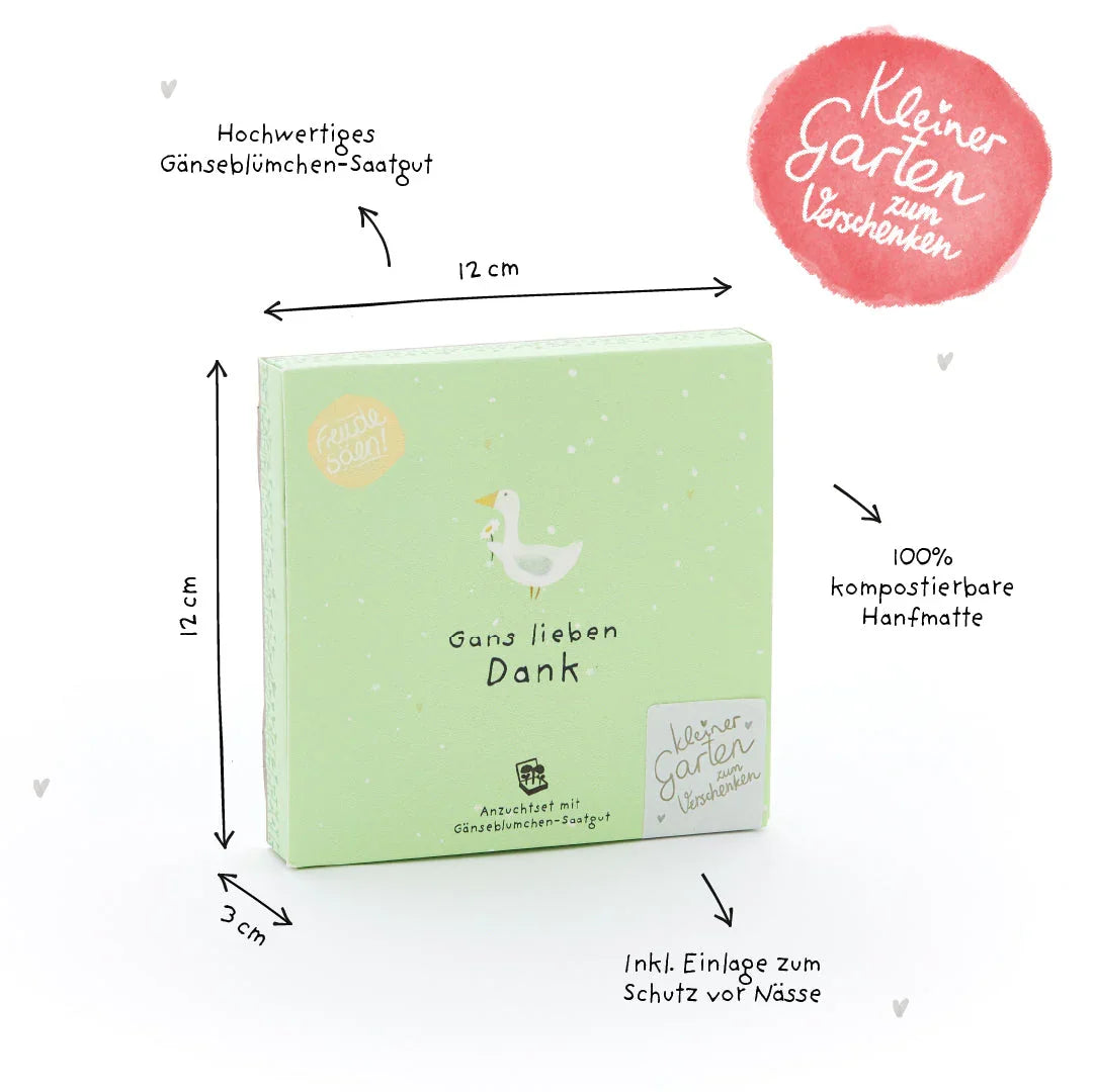 Pflanzkästchen - Gans lieben Dank
