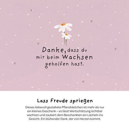 Pflanzkästchen - Danke wachsen