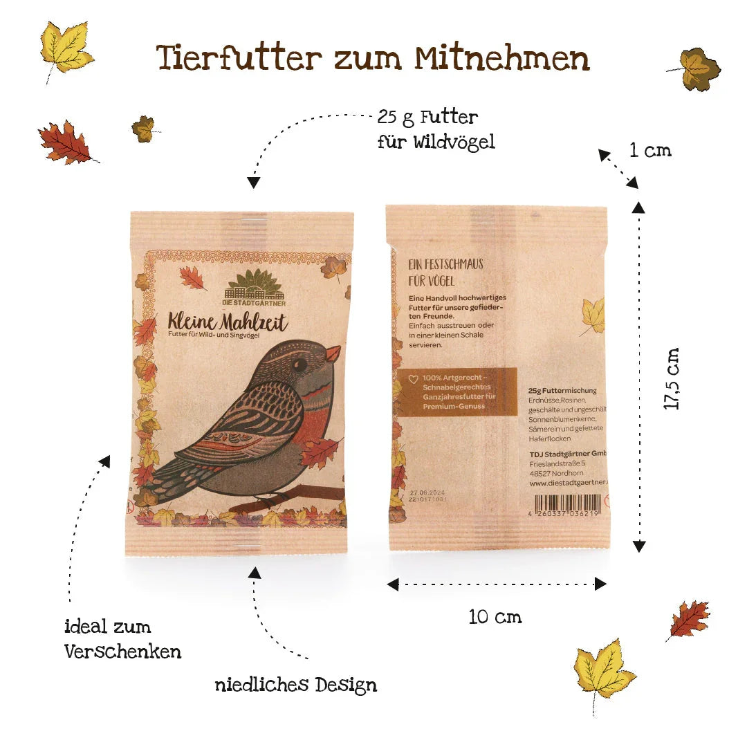 Kleine Mahlzeit – Vogelfutter