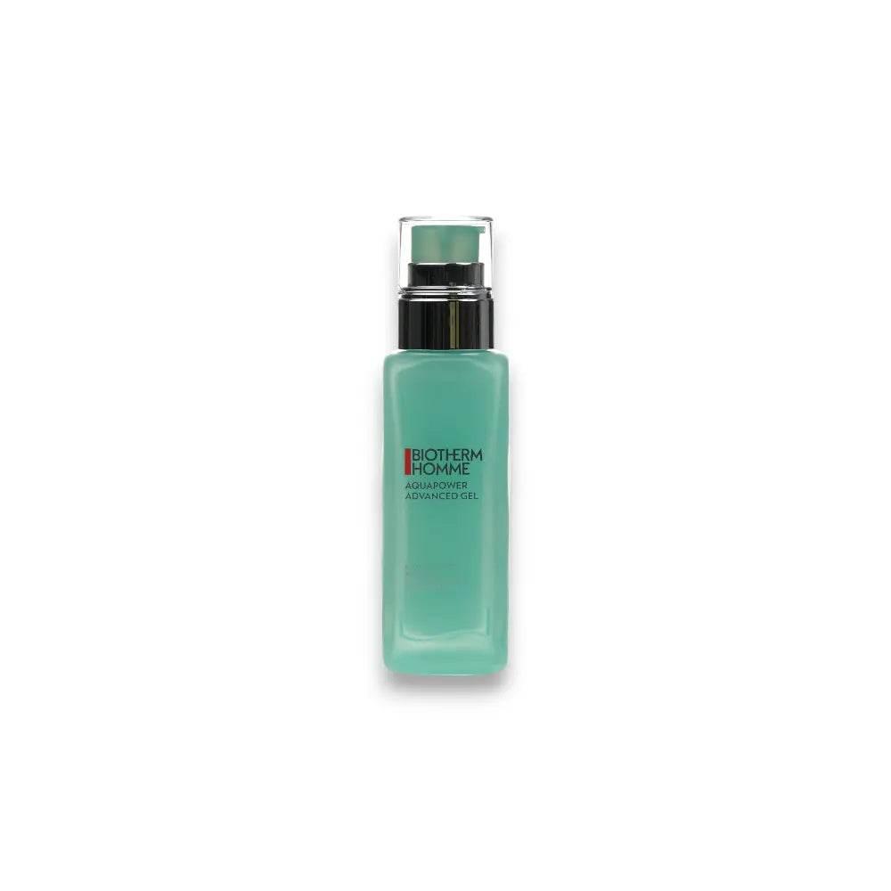 AquaPower Advanced Gel für Herren in grünem Pumpspender, feuchtigkeitsspendende Gesichtspflege