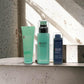 Aquapower Geschenkset mit Gesichtscreme, Gel und Rasierschaum für Herren auf Steinfläche