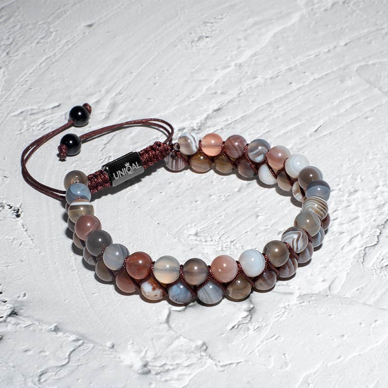 ARMBAND BOTSWANA ACHAT 6MM