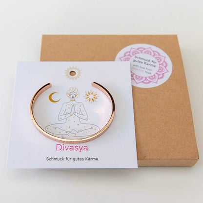 Armreif mit Gravur | rosé vergoldet | Cosmic Soul