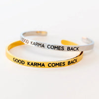 Karma Armband | vergoldet | Good Karma comes back
