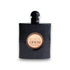 Schwarzer Parfumflakon mit schwarzem Glitzer und rundem Etikett Black Opium