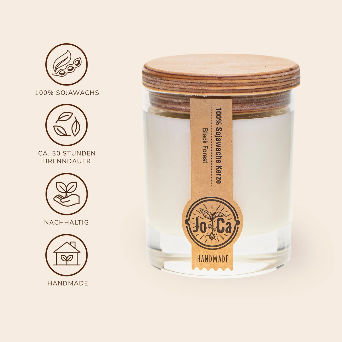 JoCa - Soja Duftkerze - Black Forest