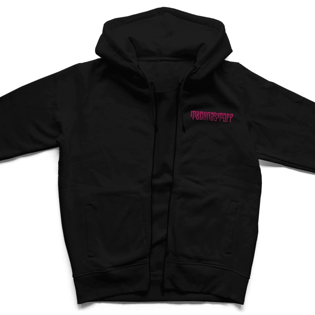 Bloody Hand Zip Hoodie (black, unisex)