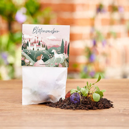 10x5 Blumenmurmeln im Tütchen – Blütenzauber