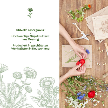 Blumenpresse für Blumen, Blüten & Co.