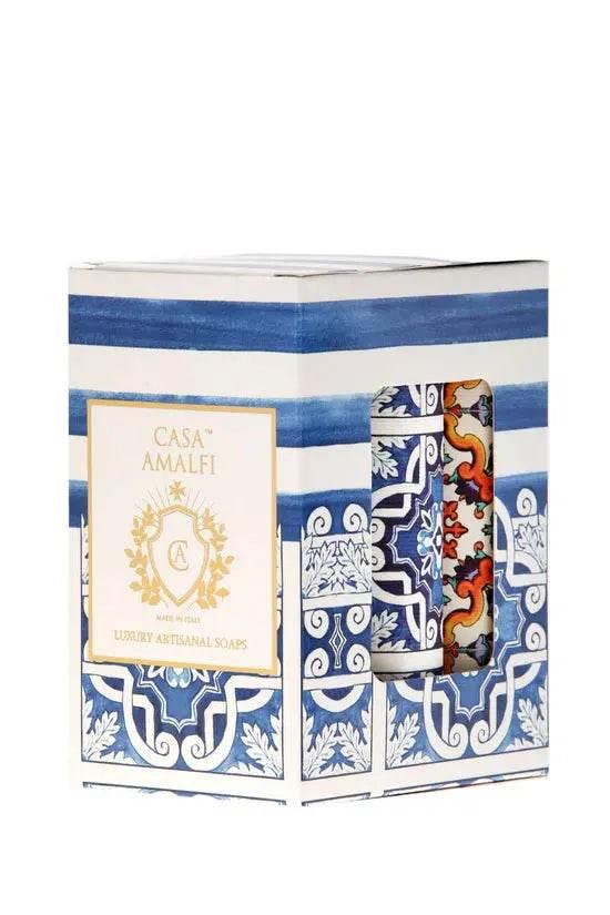 CASA AMALFI BLUE GROTTO 3 SOAP SET - BLACK ELIXIR - Maison de Parfum