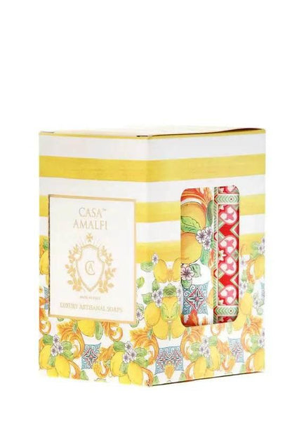 CASA AMALFI BUONGIORNO POSITANO 3 SOAP SET - BLACK ELIXIR - Maison de Parfum