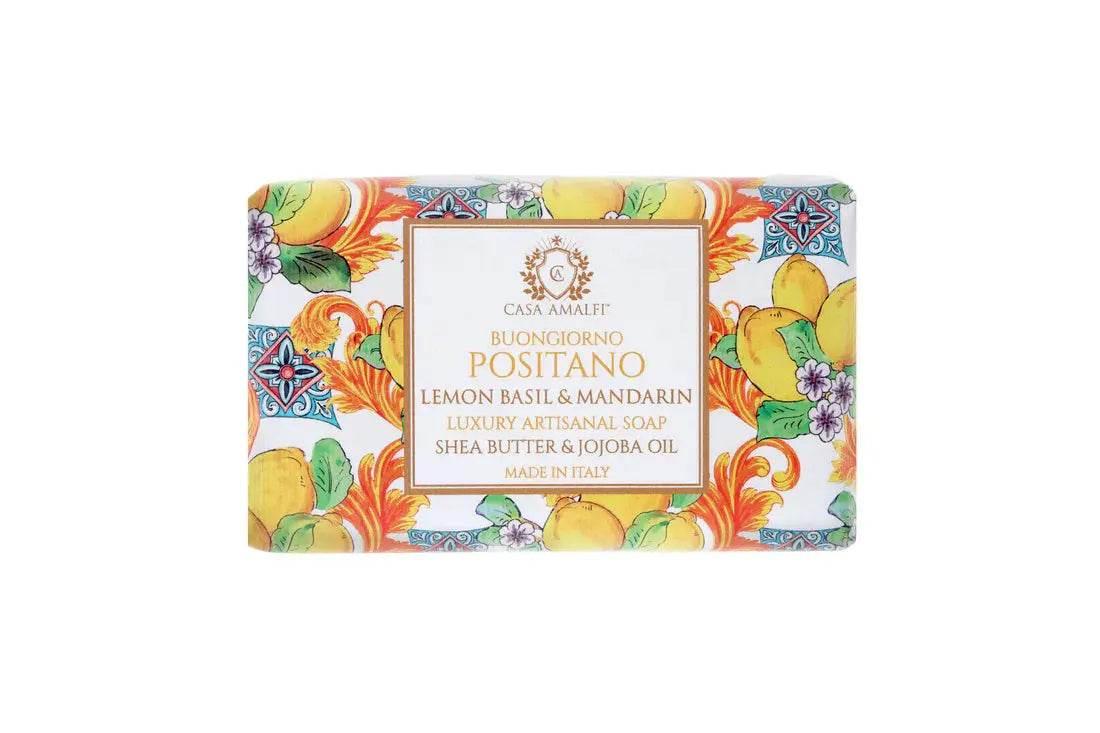 CASA AMALFI BUONGIORNO POSITANO BODY SOAP - Lemon Basil & Mandarin - BLACK ELIXIR - Maison de Parfum