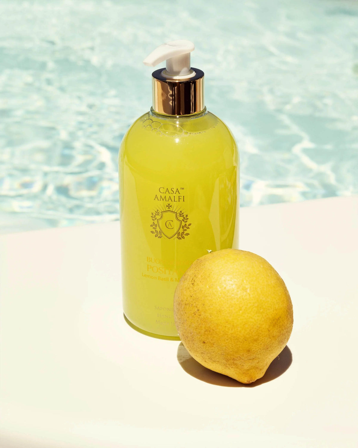 CASA AMALFI BUONGIORNO POSITANO HAND WASH - Lemon Basil & Mandarin - BLACK ELIXIR - Maison de Parfum