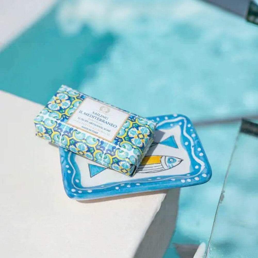 CASA AMALFI SAILING IL MEDITERRANEO BODY SOAP - Blue Ocean - BLACK ELIXIR - Maison de Parfum