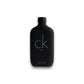 Schwarzer Flakon CK Be Eau de Toilette auf weißem Hintergrund, minimalistisches Design