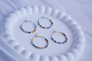 Creolen mit Perlen - Summer Love