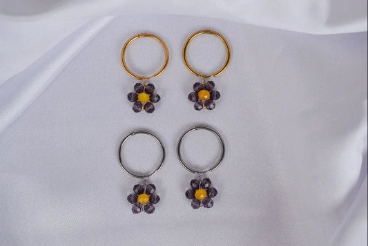 Anhänger Spark in Violett für Mix & Match Creolen