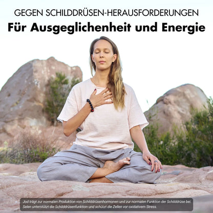 Schilddrüsen Balance - Thyro Komplex - Effektive Formel mit Kelp, Thymian & Selen - BLACK ELIXIR - Maison de Parfum