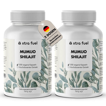 Shilajit Kapseln - 200x Mumijo Kapseln - Mit >80% Fulvinsäure - BLACK ELIXIR - Maison de Parfum