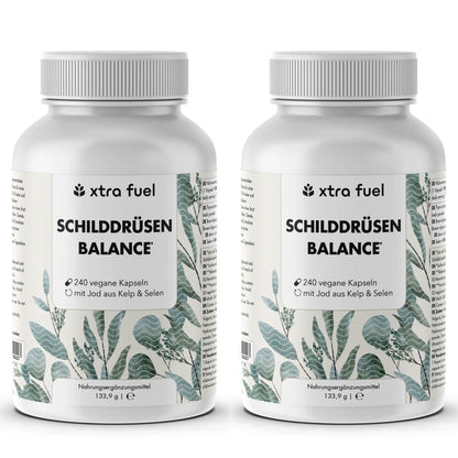 Schilddrüsen Balance - Thyro Komplex - Effektive Formel mit Kelp, Thymian & Selen - BLACK ELIXIR - Maison de Parfum