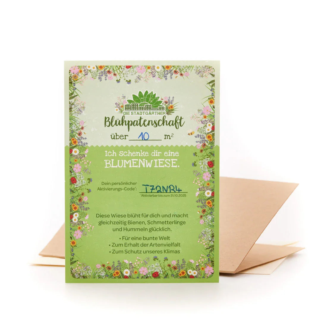 Blühpatenschaft für 10 m² Blumenwiese