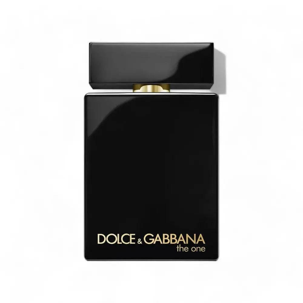 Schwarzer Flakon Dolce & Gabbana The One for Men Intense Eau de Parfum vor weißem Hintergrund