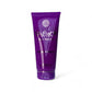 Lila Duschgel-Tube mit Versace-Logo, Aufschrift „Dylan Purple Pour Femme“ auf weißem Hintergrund.