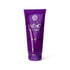 Lila Duschgel-Tube mit Versace-Logo, Aufschrift „Dylan Purple Pour Femme“ auf weißem Hintergrund.