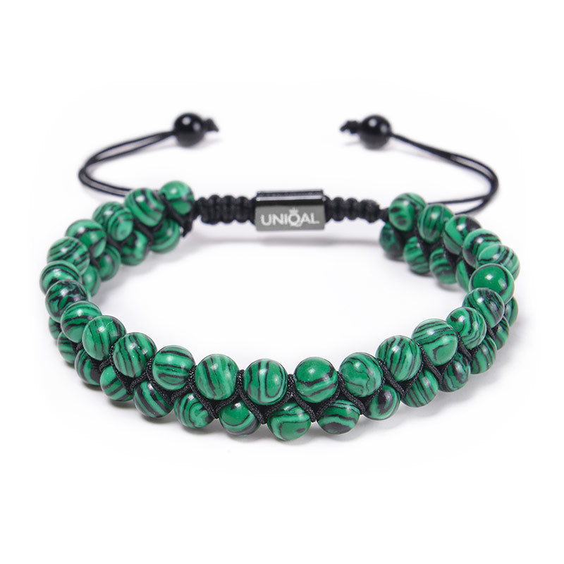 EDELSTEINARMBAND MALACHIT 6MM