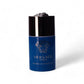 Blauer Versace Eros Deodorant Stick für Herren auf weißem Hintergrund, luxuriöses Design