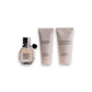 Flowerbomb Parfümset mit Eau de Parfum, Body Cream und Body Lotion, nebeneinander stehend