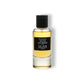 Luxus Parfumflakon Nuits Sucrées Eau de Parfum, transparenter Glasflakon mit schwarzem Etikett