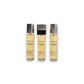 Drei Gabrielle Twist & Spray Eau de Parfum Flakons, luxuriöser Nischenduft, Goldfarben