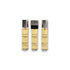 Drei Gabrielle Twist & Spray Eau de Parfum Flakons, luxuriöser Nischenduft, Goldfarben