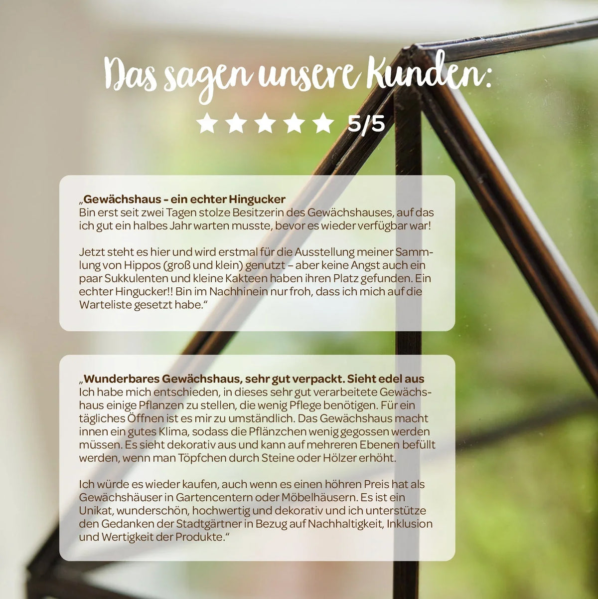 Hochwertiges Anzucht- und Gewächshaus