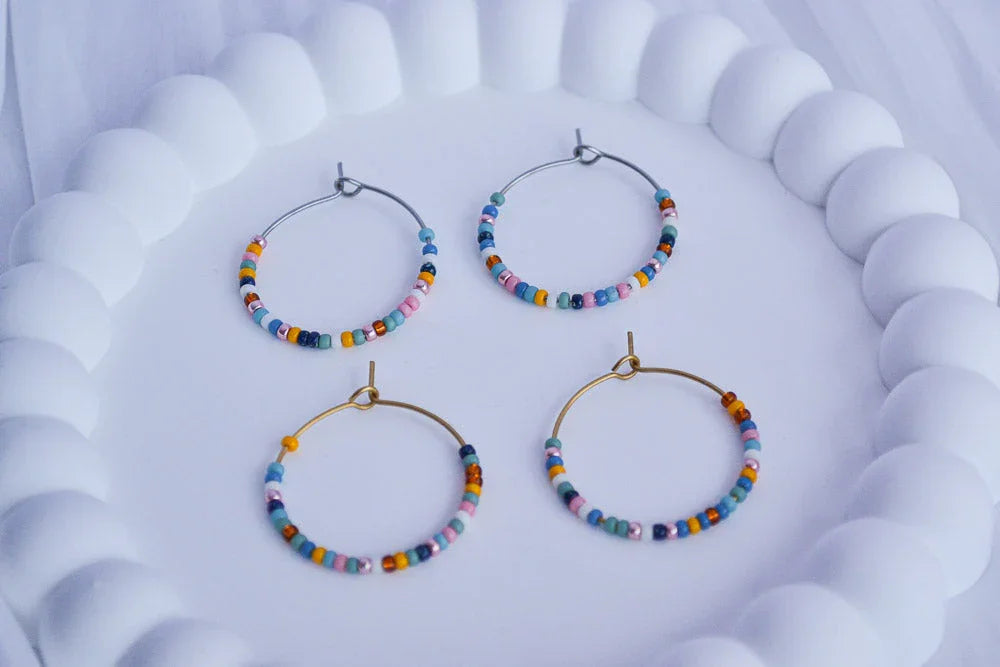 Creolen mit Perlen - Summer Love