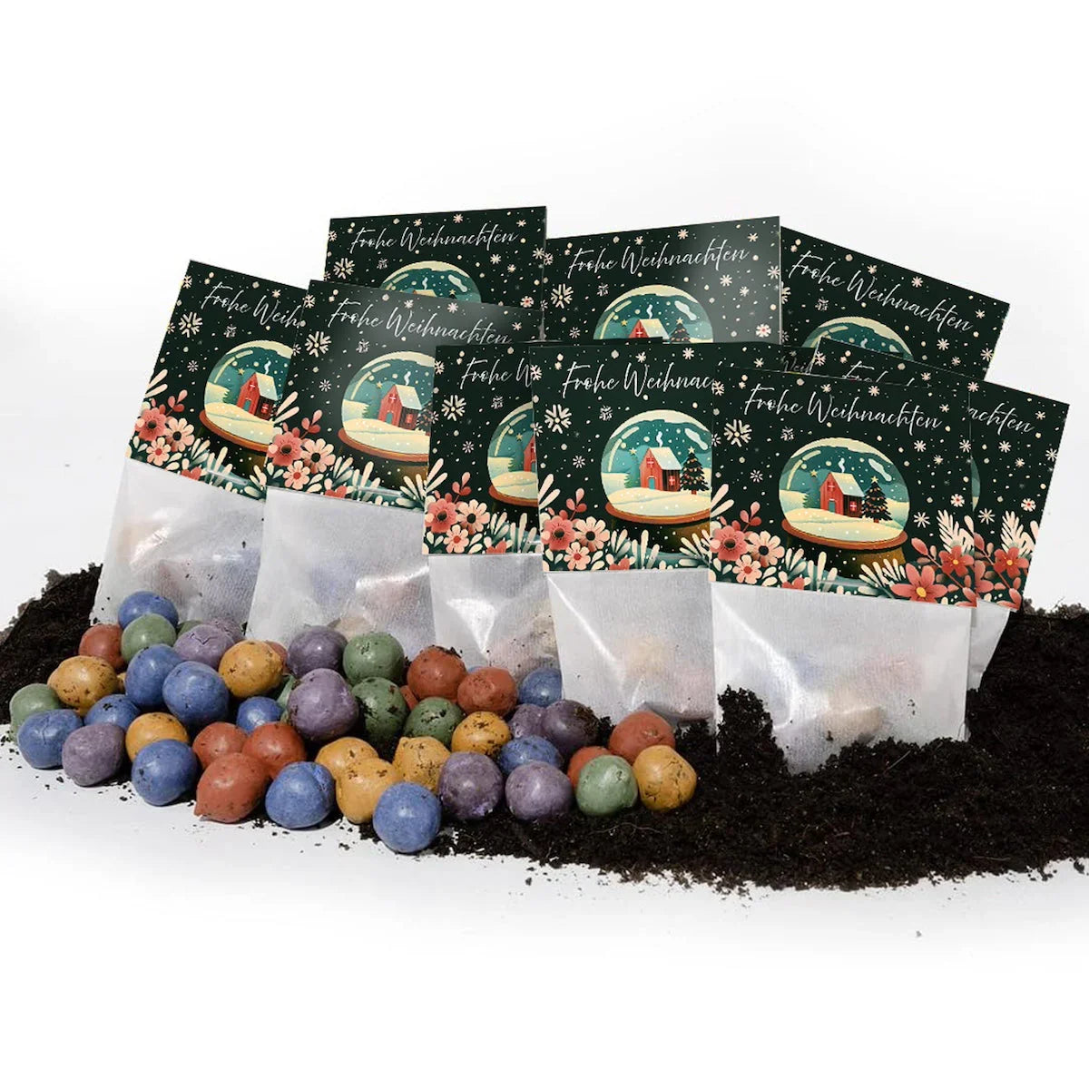 10x5 Blumenmurmeln im Tütchen 