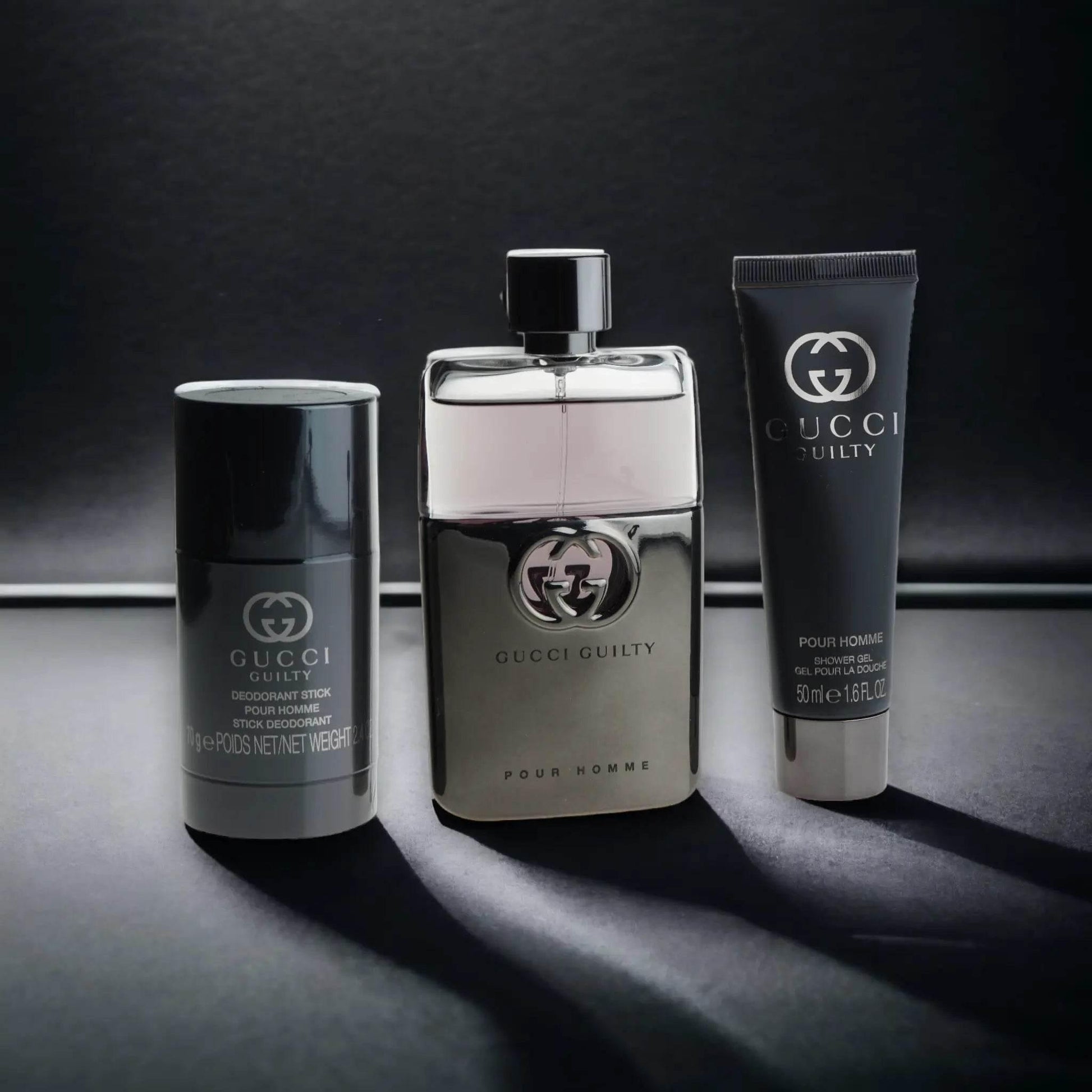 Gucci Guilty Homme Duftset mit Eau de Toilette, Deostick und Duschgel für Herren