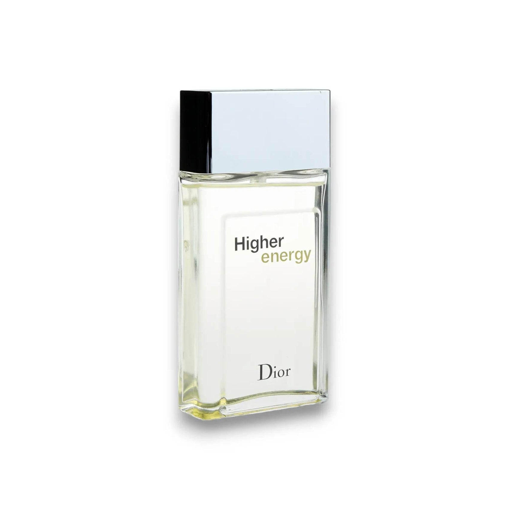 Transparenter Flakon Dior Higher Energy Eau de Toilette mit silbernem Verschluss, Herrenparfum