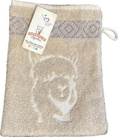 Bio Alpaka-Baumwoll - Frottier Waschhandschuh - 17x24cm