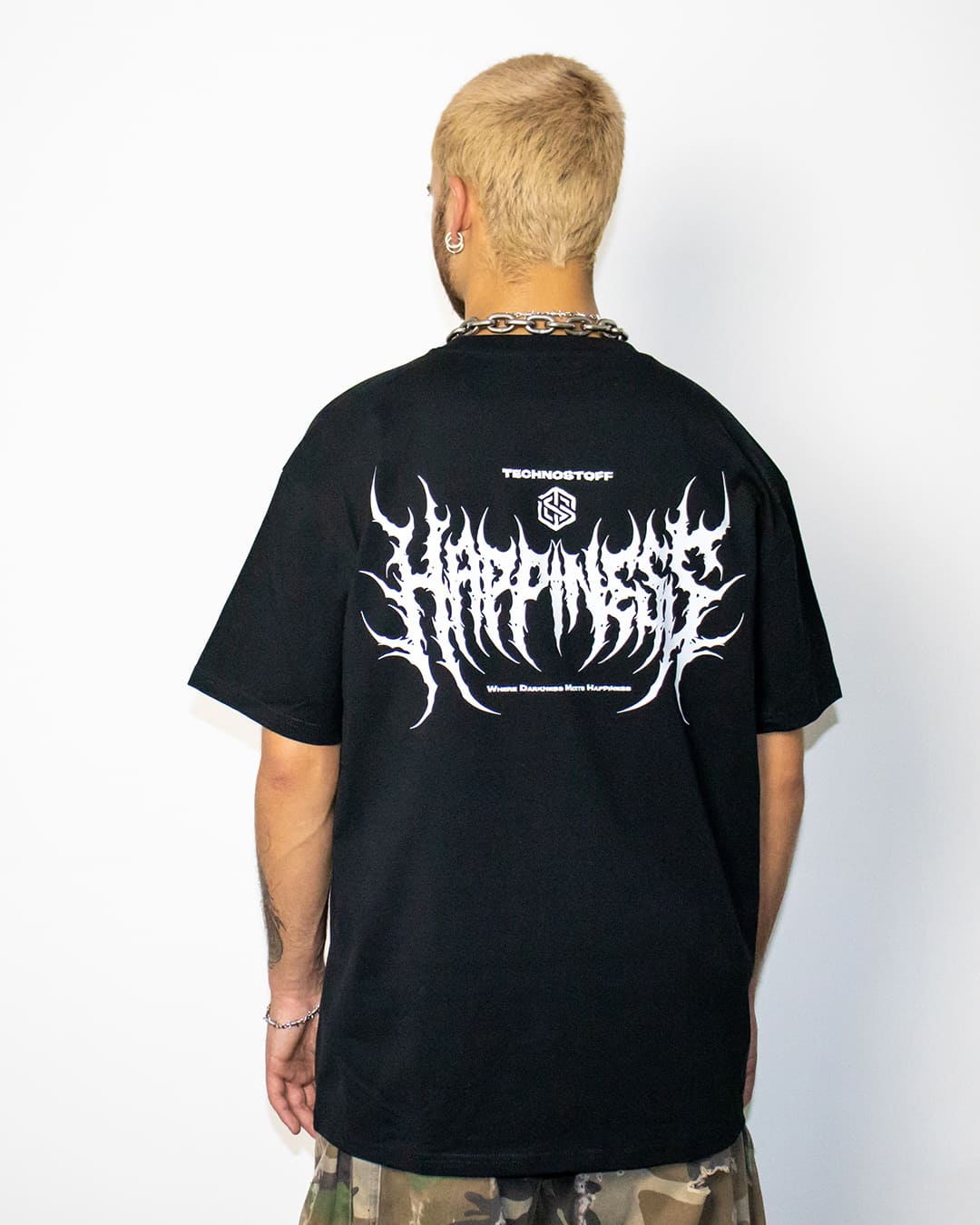 Happiness T-Shirt (unisex, schwarz)